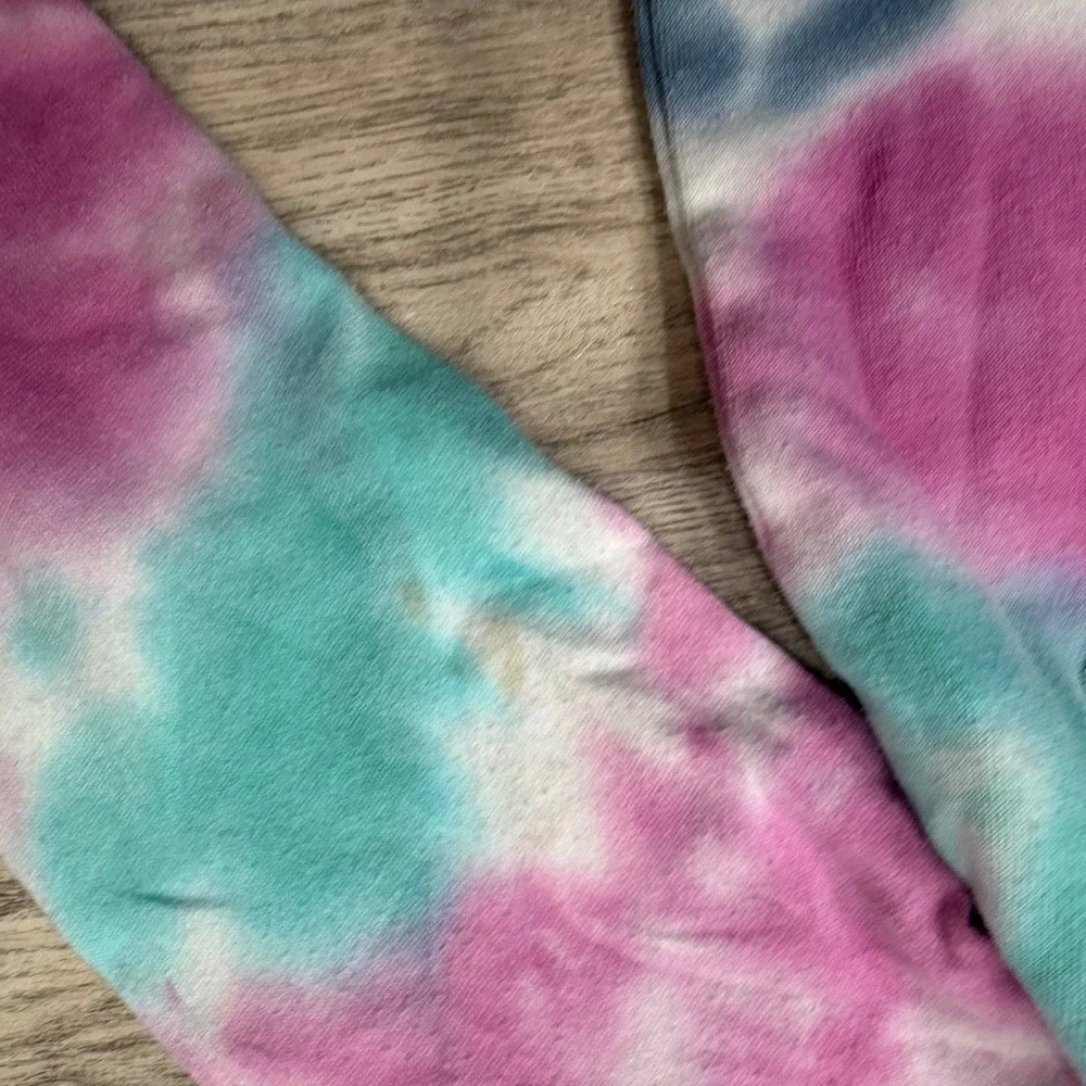 Justice Kids Girls Tie Dye Hoodie Pullover‎ Sweatshirt Trendy Casual Fashion M
